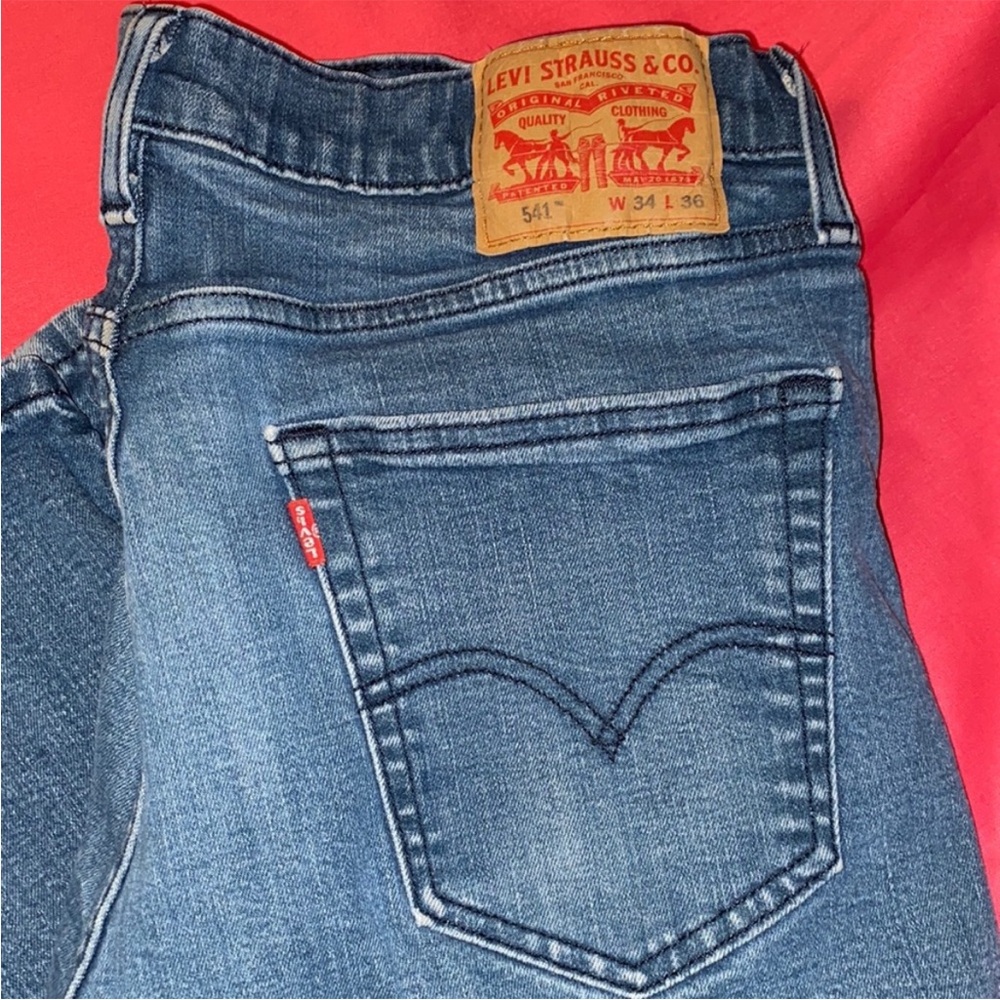 Levi's Men's Straight Jeans - Blue with Red Tag